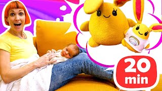 Видео: Мама для Лаки - Лучшие видео! Игры в дочки матери с игрушками! Зайчик Лаки и Маша Капуки Кануки